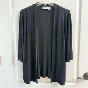 Chico's Black Open Front Cardigan